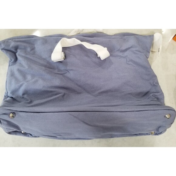 Dolce and Gabbana Light Blue Canvas Tote Bag Weekender Bag Large new unused - Picture 3 of 11